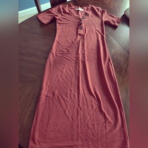 LOFT Maxi Fitted Dress